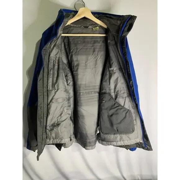 SALOMON CLIMA PRO Sample 2 Piece Ski Snowboard Jacket Coat Blue Grey Large - Picture 4 of 11